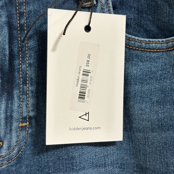slide slit mid ride boot cut jeans size 31 Hidden jeans NWT Ryan style. - Picture 5 of 13